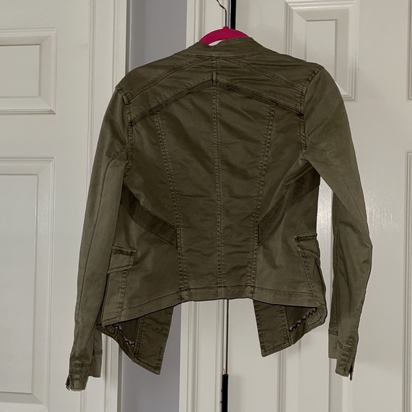 NWOT unique Army Green Anthropology Jacket - Picture 10 of 13